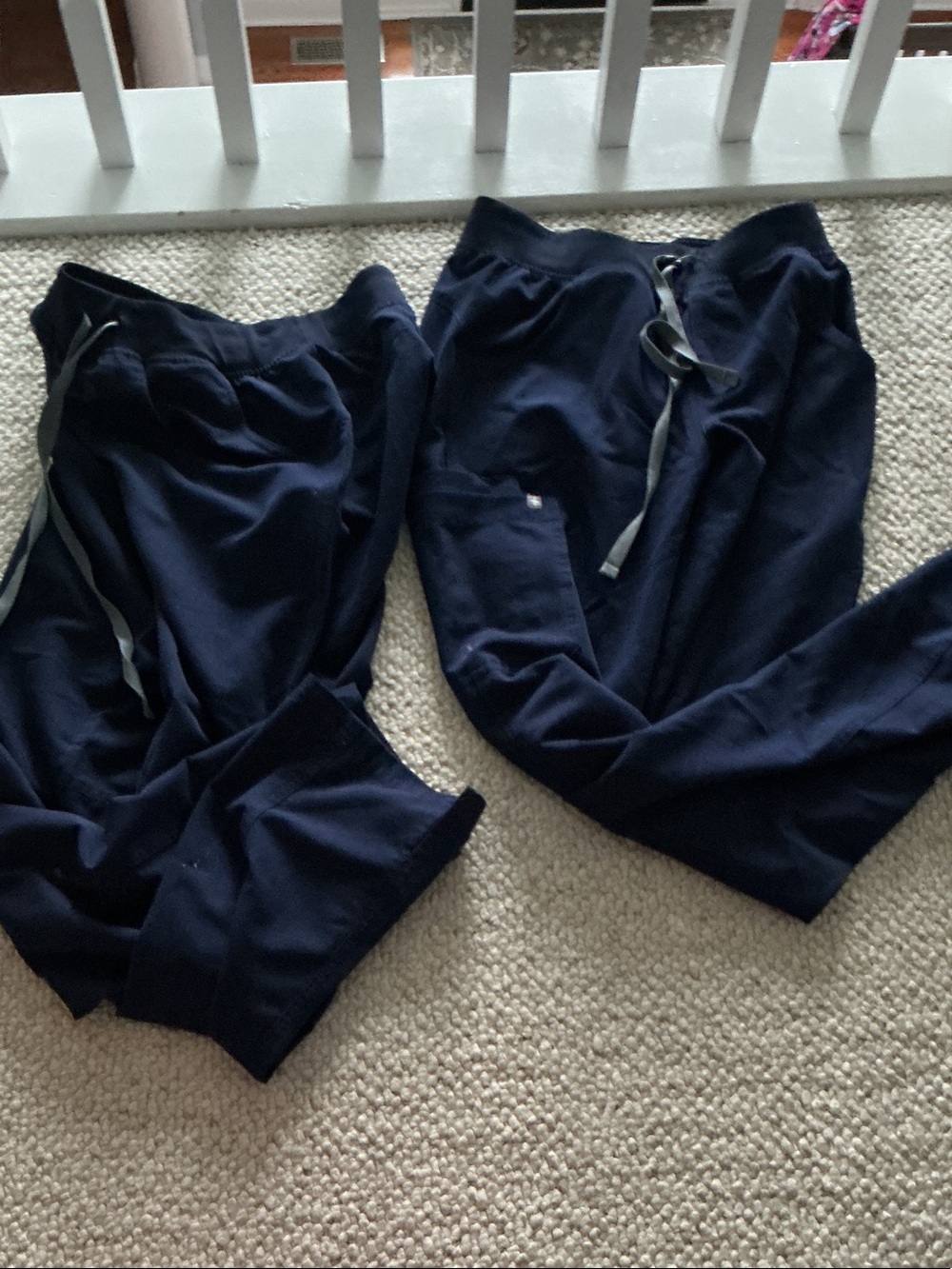 Figs 2 pair women’s  navy blue Drawstring Cade